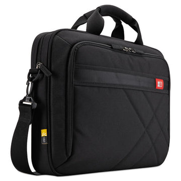 Case Logic® Diamond 17" Laptop Briefcase, 17.3" X 3.2" X 12.5", Black freeshipping - TVN Wholesale